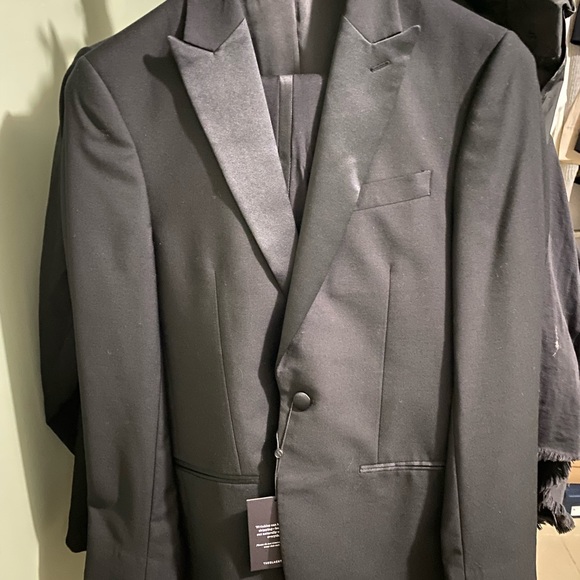 Black tuxedo the jacket is brand new with the tag and pants only wear it once - Picture 2 of 3